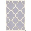 Safavieh Cambridge Hand Tufted Rectangle Rug- Silver - Ivory- 2 x 3 ft. CAM140D-2